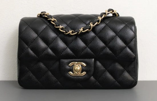 Torebka Chanel Mini Rectangular 17B Black Caviar/Light Gold 2018