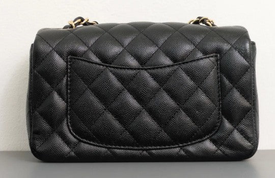 Torebka Chanel Mini Rectangular 17B Black Caviar/Light Gold 2018