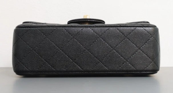 Torebka Chanel Mini Rectangular 17B Black Caviar/Light Gold 2018