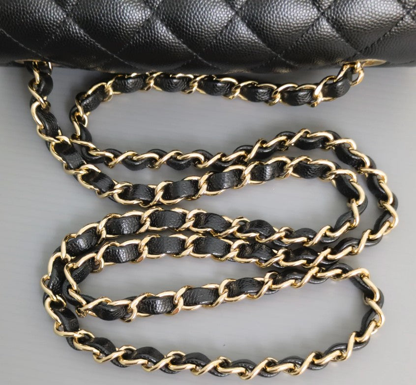 Torebka Chanel Mini Rectangular 17B Black Caviar/Light Gold 2018