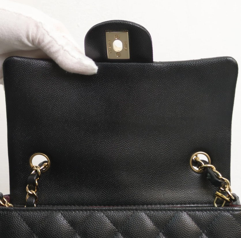 Torebka Chanel Mini Rectangular 17B Black Caviar/Light Gold 2018
