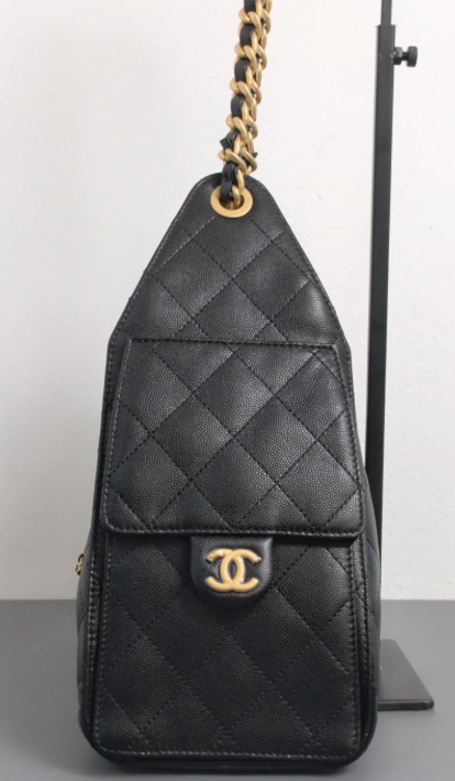 Torebka Chanel 25 large black caviar/gold new
