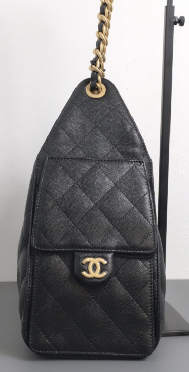 Torebka Chanel 25 large black caviar/gold new