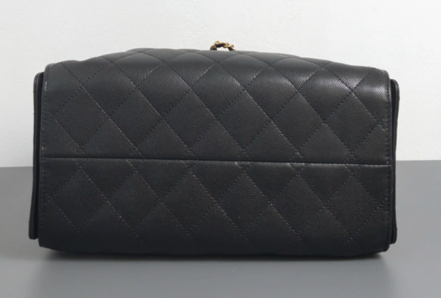 Torebka Chanel 25 large black caviar/gold new