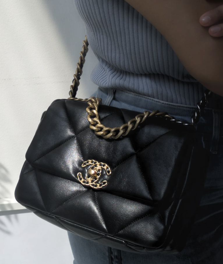 Torebka Chanel 19 small black lamb multicolored 2022 perfect like NEW