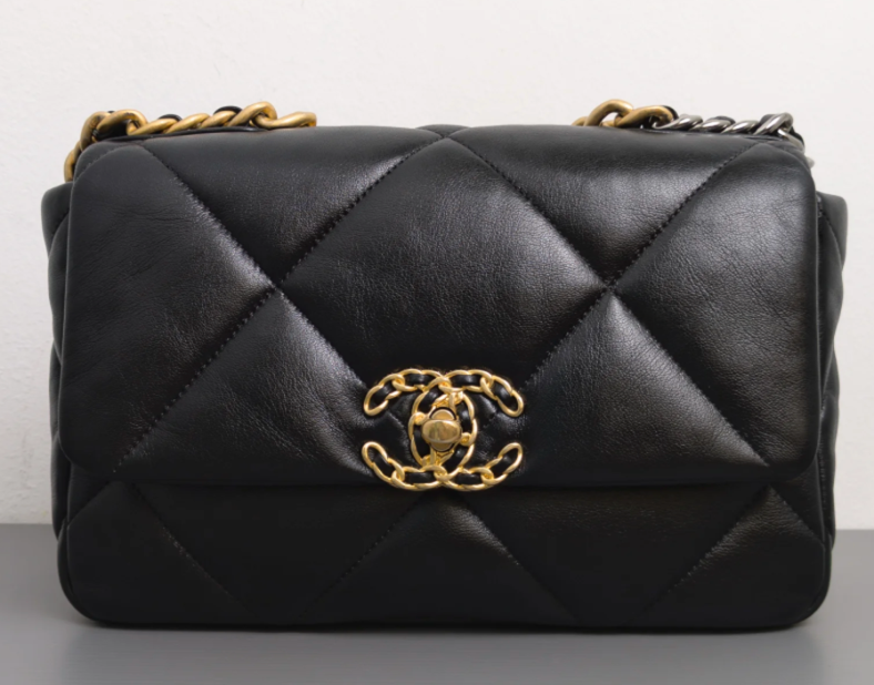 Torebka Chanel 19 small black lamb multicolored 2022 perfect like NEW