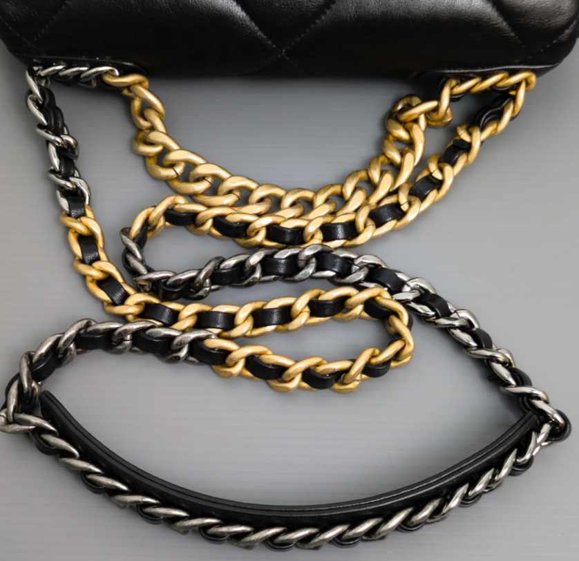 Torebka Chanel 19 small black lamb multicolored 2022 perfect like NEW