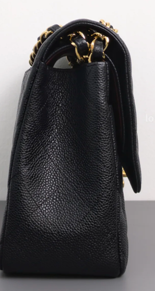 Torebka Chanel Jumbo caviar black/gold - like NEW