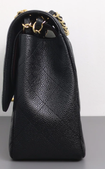 Torebka Chanel Jumbo caviar black/gold - like NEW