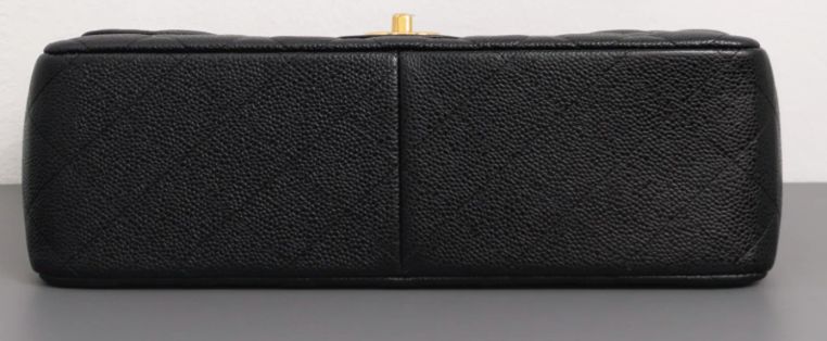 Torebka Chanel Jumbo caviar black/gold - like NEW