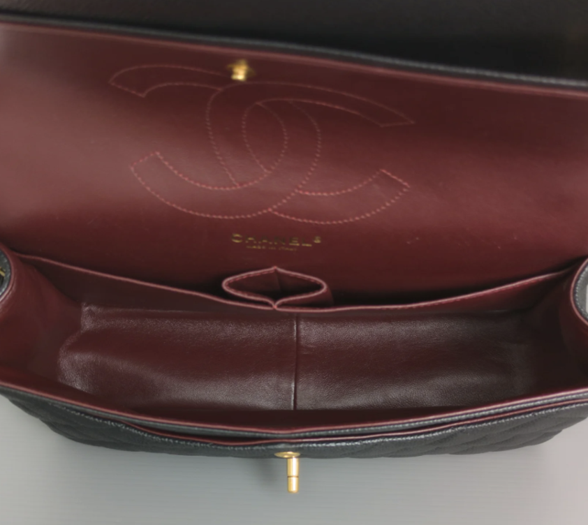 Torebka Chanel Jumbo caviar black/gold - like NEW