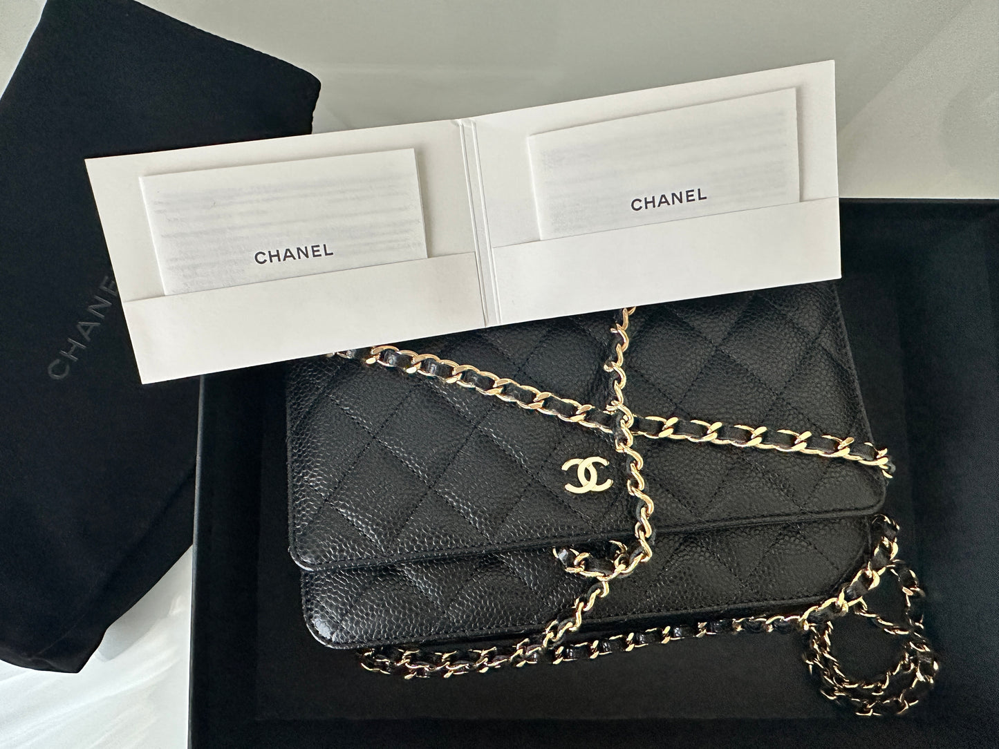Torebka Chanel WOC black caviar/gold NEW 2023