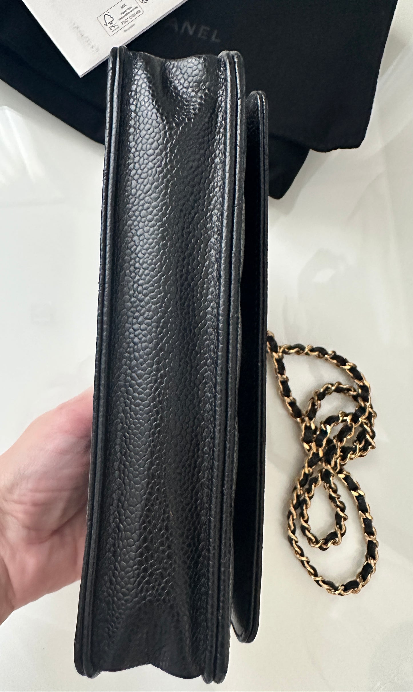 Torebka Chanel WOC black caviar/gold NEW 2023