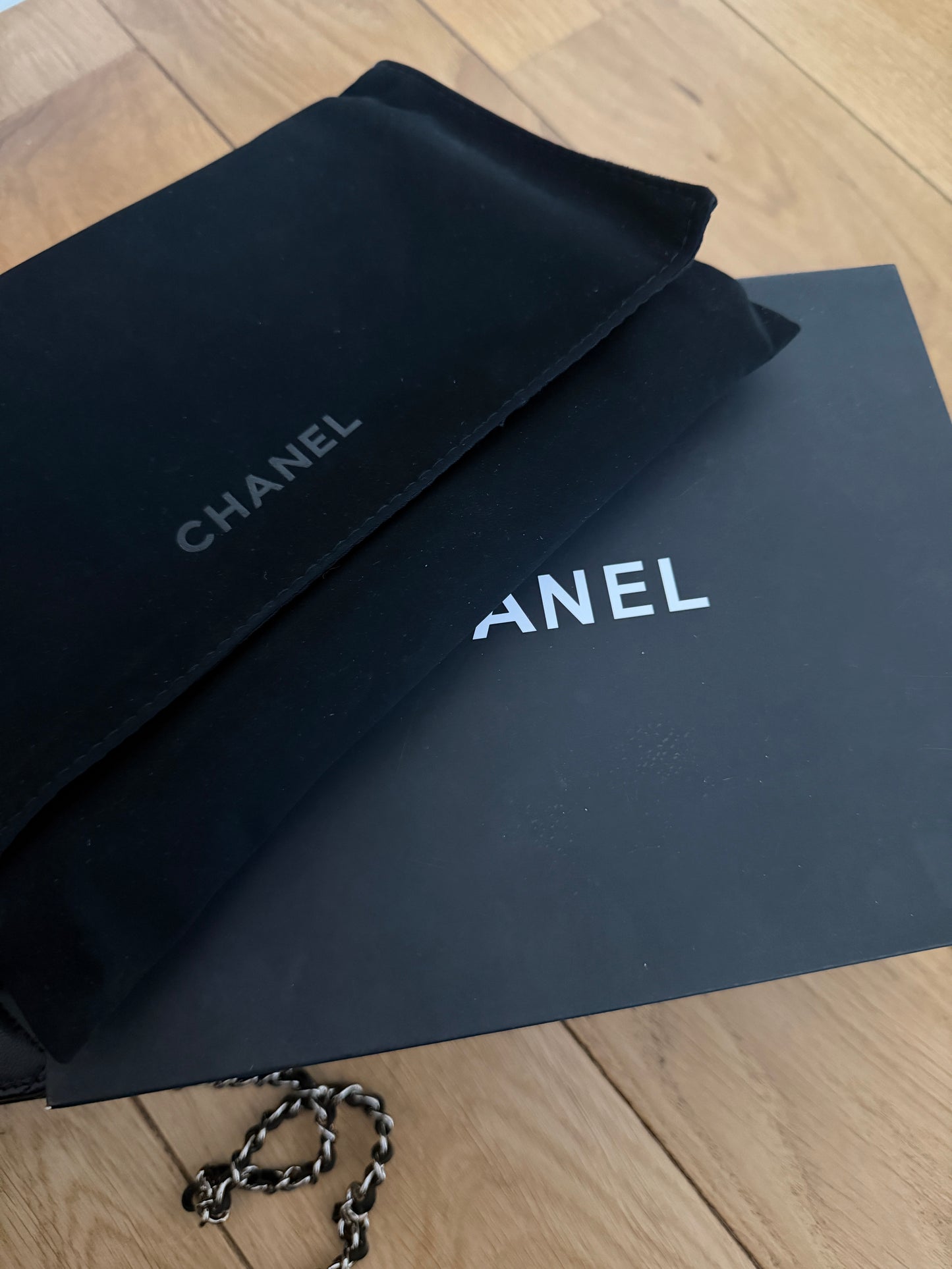 Torebka Chanel WOC black lamb/silver 2023 perfect