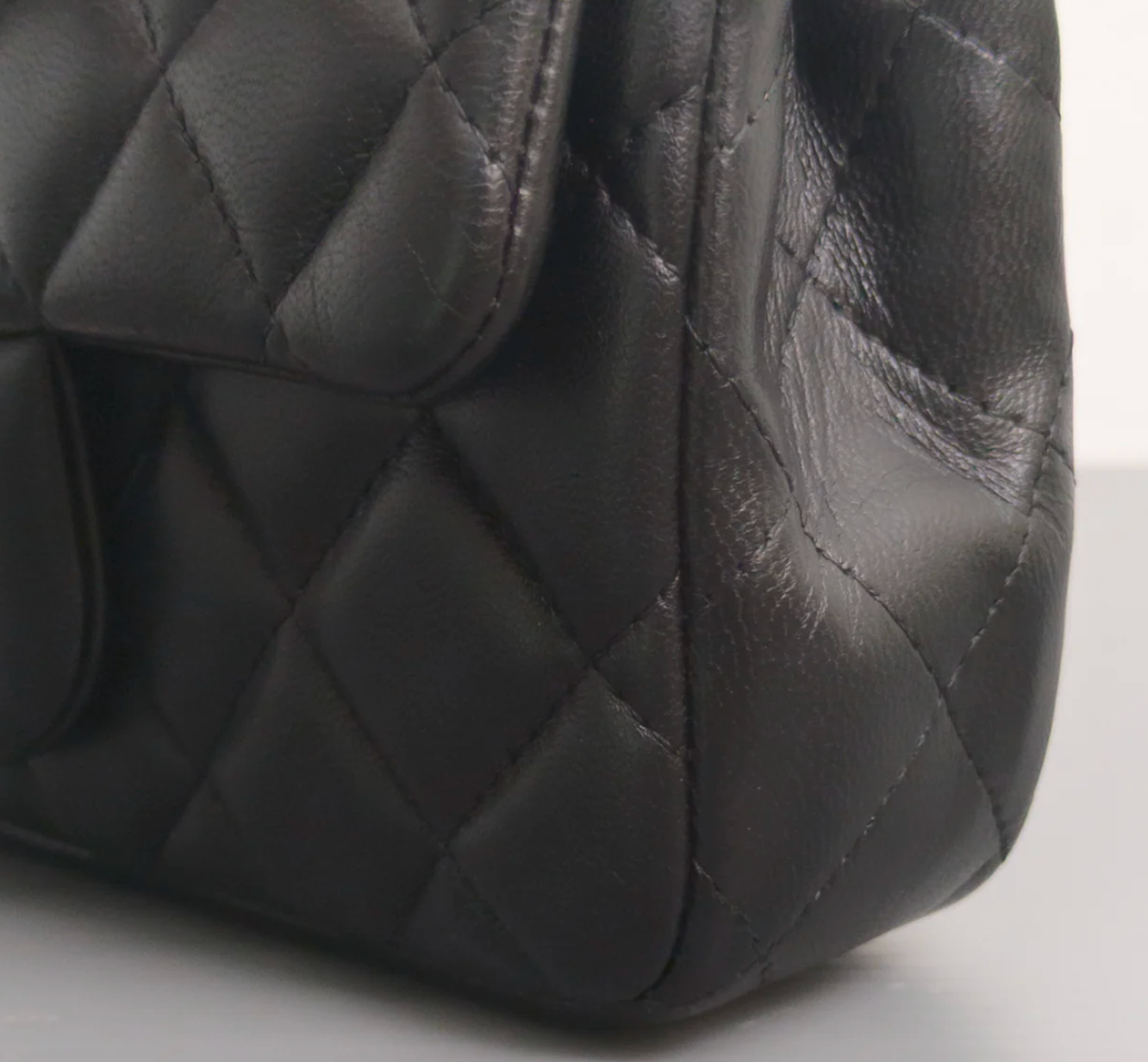 Torebka Chanel Mini Rectangle black lambskin/silver PERFECT