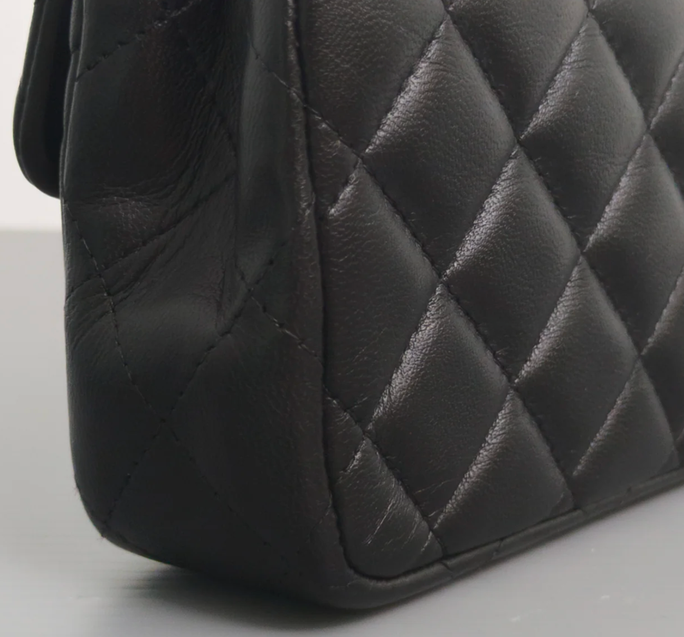 Torebka Chanel Mini Rectangle black lambskin/silver PERFECT
