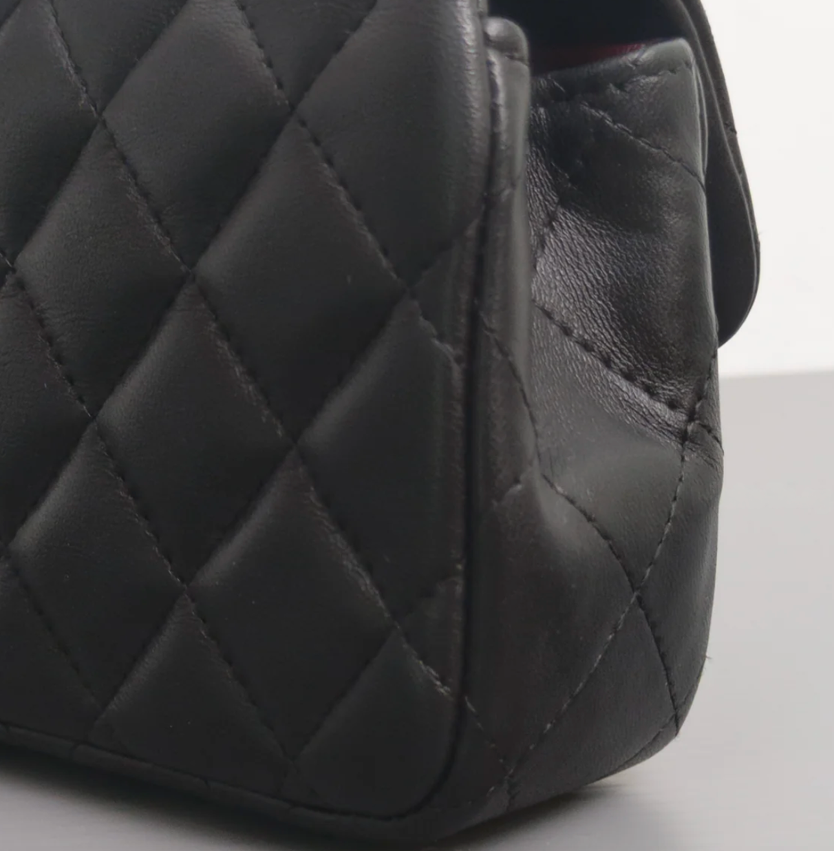 Torebka Chanel Mini Rectangle black lambskin/silver PERFECT