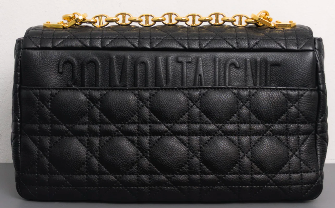 Torebka Dior Caro medium black/gold 2022 PERFECT