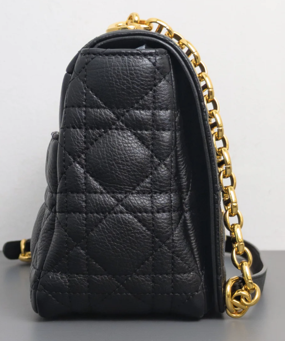 Torebka Dior Caro medium black/gold 2022 PERFECT