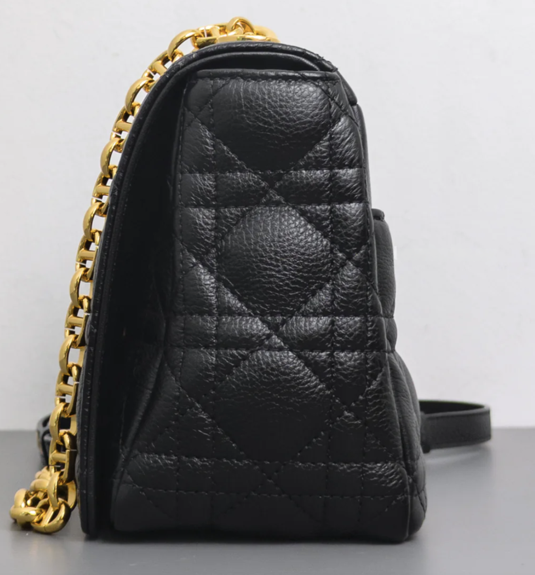 Torebka Dior Caro medium black/gold 2022 PERFECT