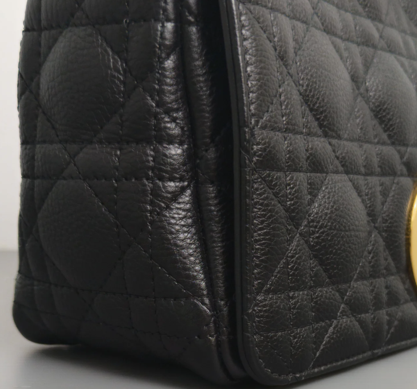 Torebka Dior Caro medium black/gold 2022 PERFECT