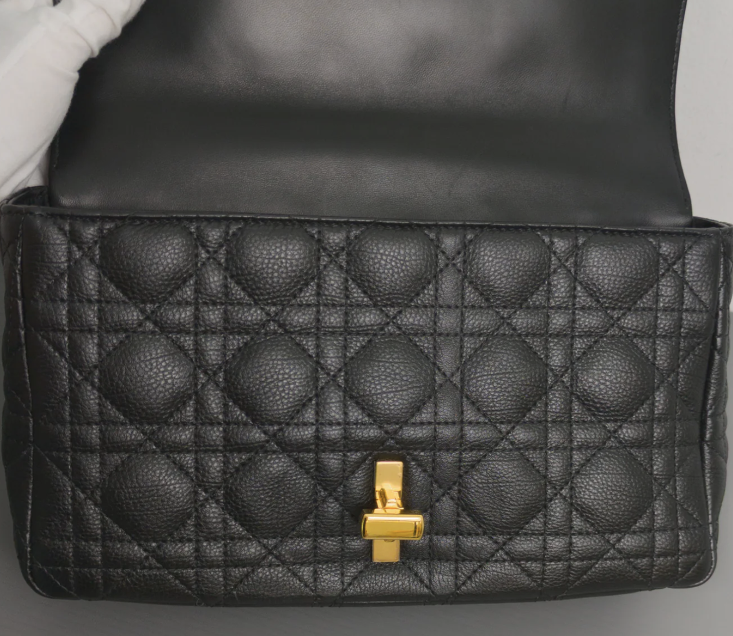 Torebka Dior Caro medium black/gold 2022 PERFECT