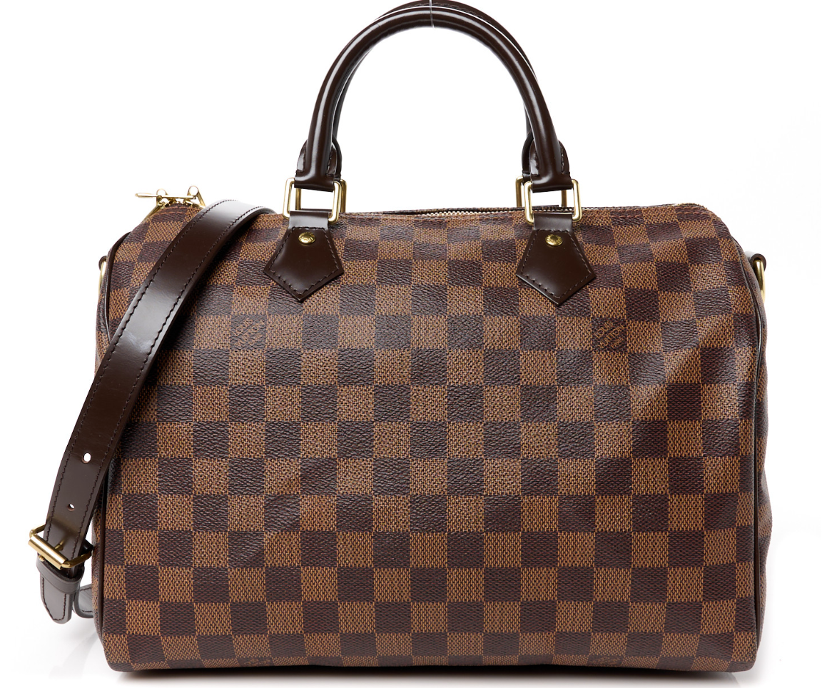 Torebka Louis Vuitton Speedy 30 Bandouliere damiere ebene