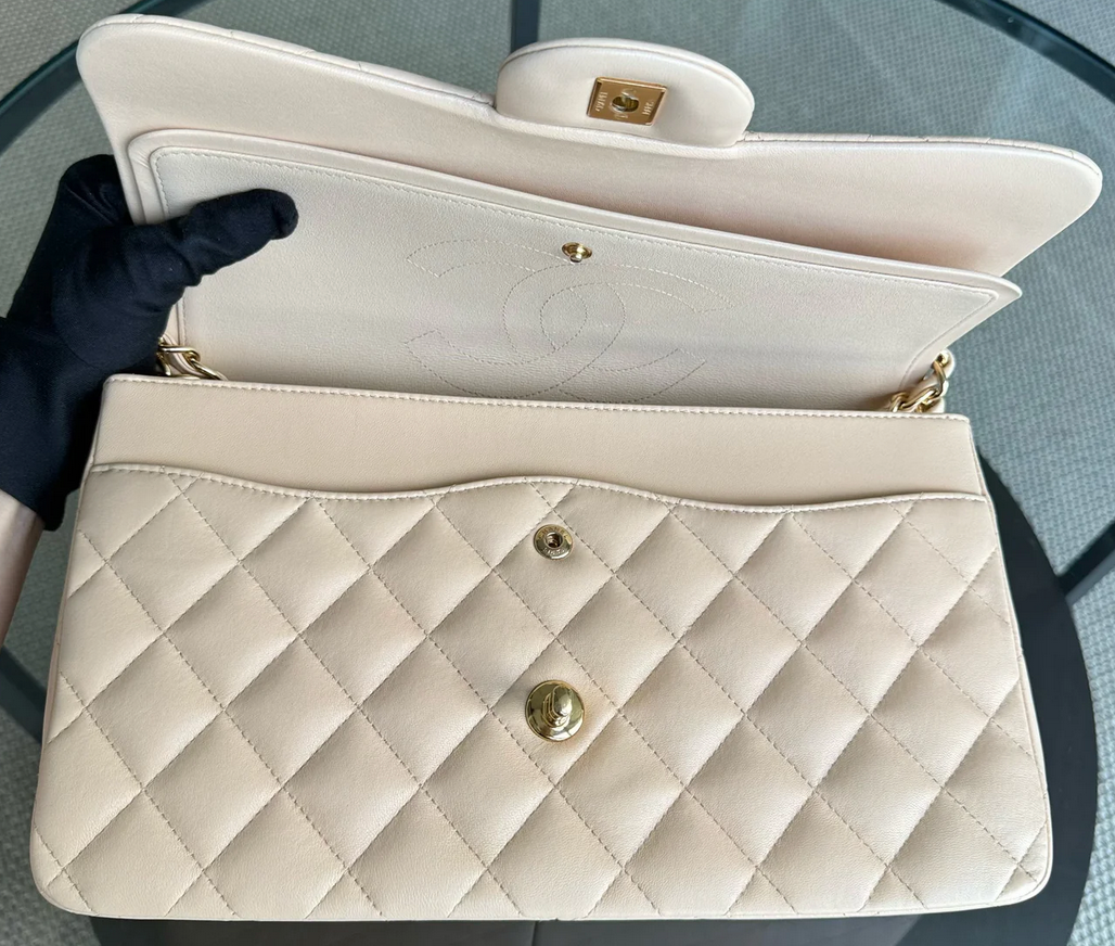 Torebka Chanel jumbo beige/gold 2014