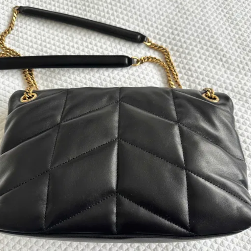 Torebka Saint Laurent Lou Lou Puffer small black/gold