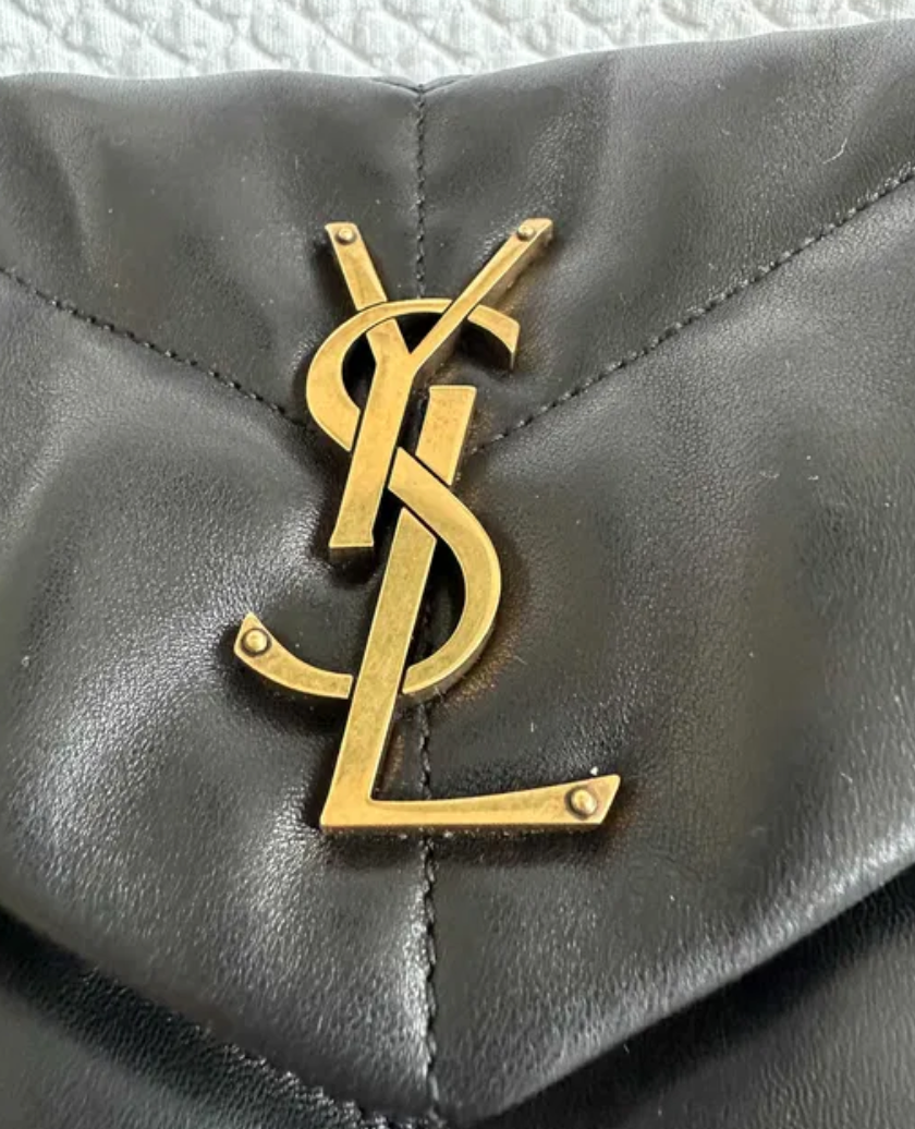 Torebka Saint Laurent Lou Lou Puffer small black/gold