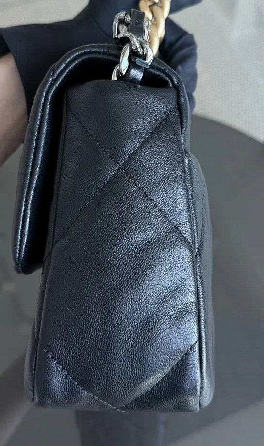 Torebka Chanel 19 small goatskin black multicolored 2020 FULL SET