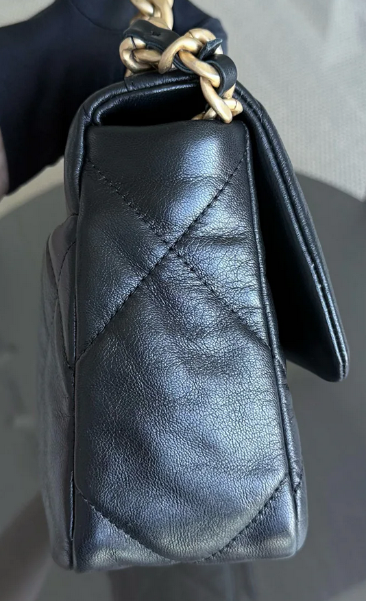 Torebka Chanel 19 small goatskin black multicolored 2020 FULL SET