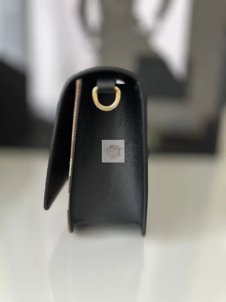 Klasyczna Listonoszka Burberry Czarna W Kratę Medium Nowa
