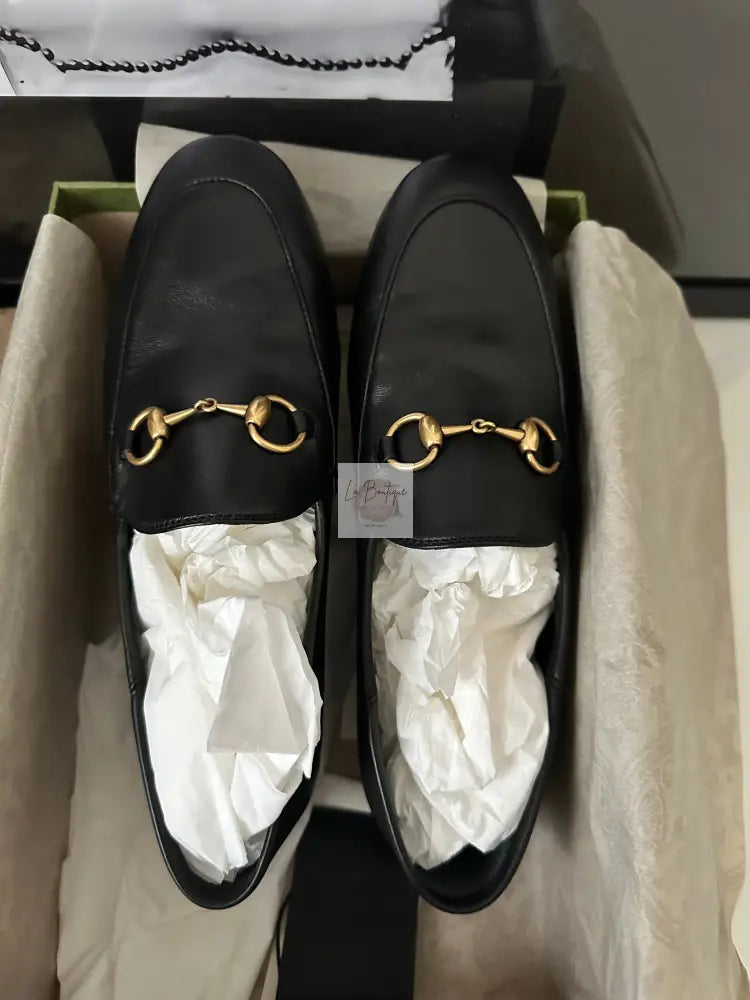 Klasyczne Czarne Loafersy Gucci R. 37