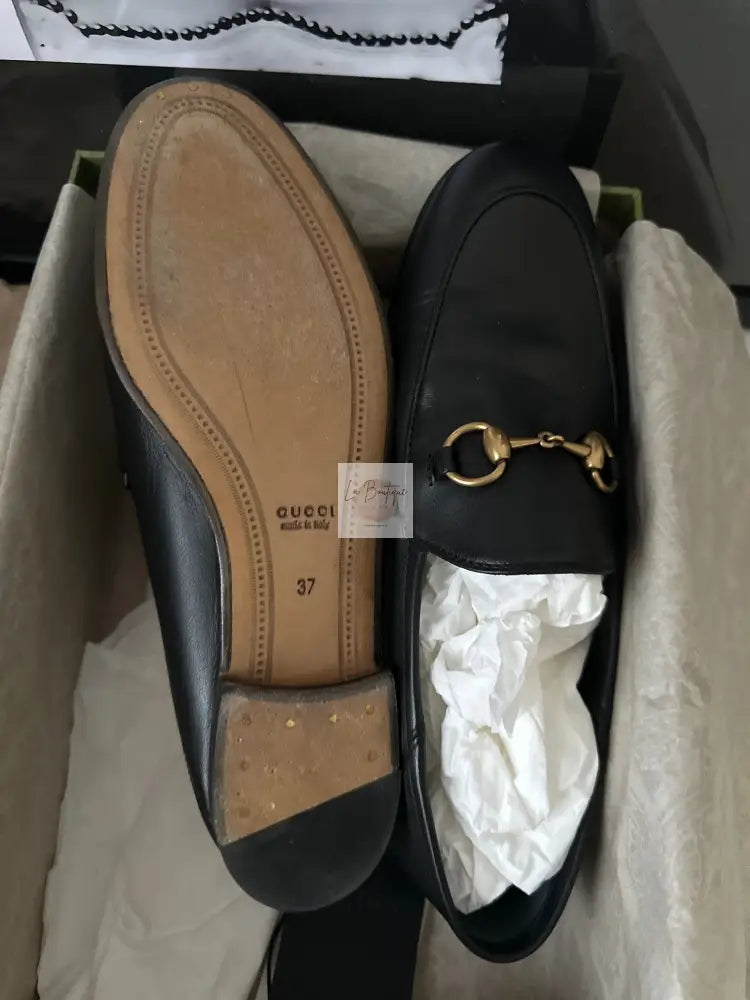 Klasyczne Czarne Loafersy Gucci R. 37