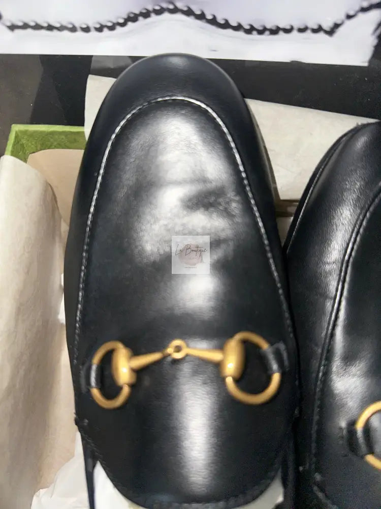 Klasyczne Czarne Loafersy Gucci R. 37