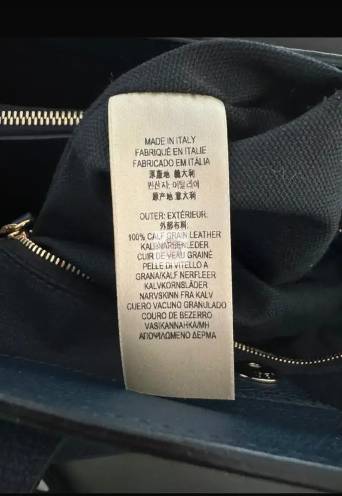 Torebka Burberry granat skóra z paskiem nowa
