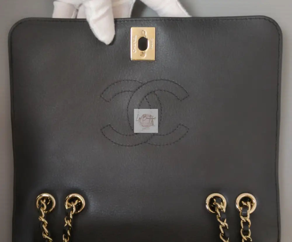 Torebka Chanel Chevron Mini | Black Lambskin Light Gold Hardware 2019 jak nowa