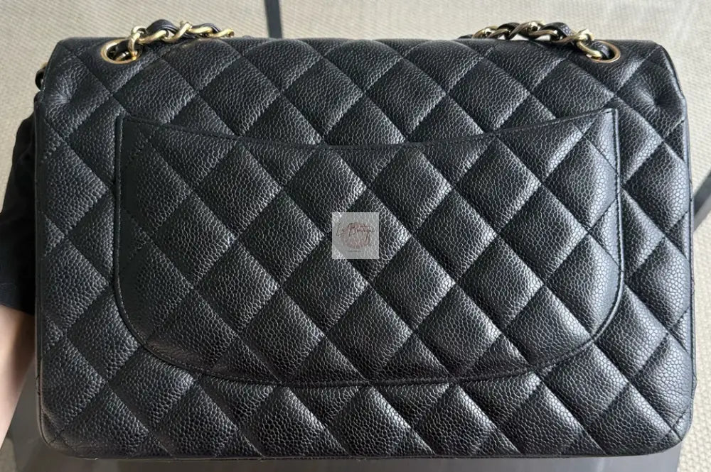 Torebka Chanel classic double flap jumbo black/gold hdw caviar