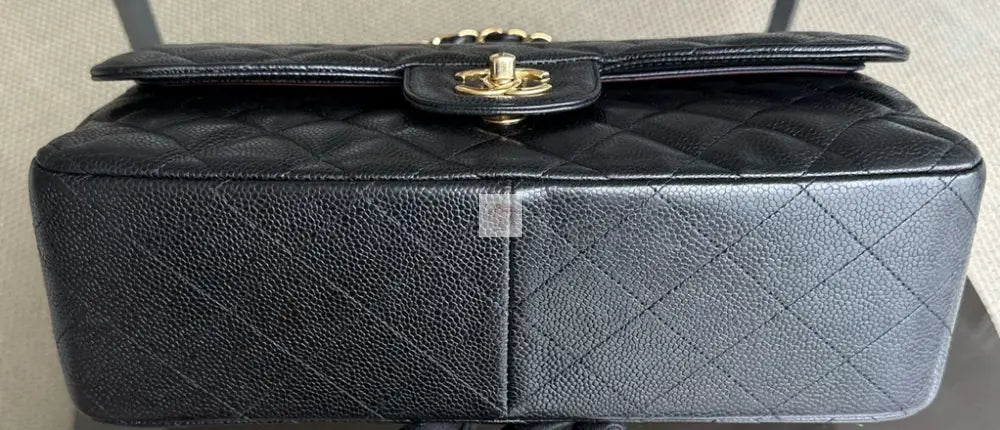 Torebka Chanel classic double flap jumbo black/gold hdw caviar
