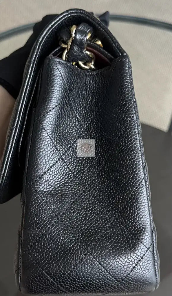 Torebka Chanel classic double flap jumbo black/gold hdw caviar