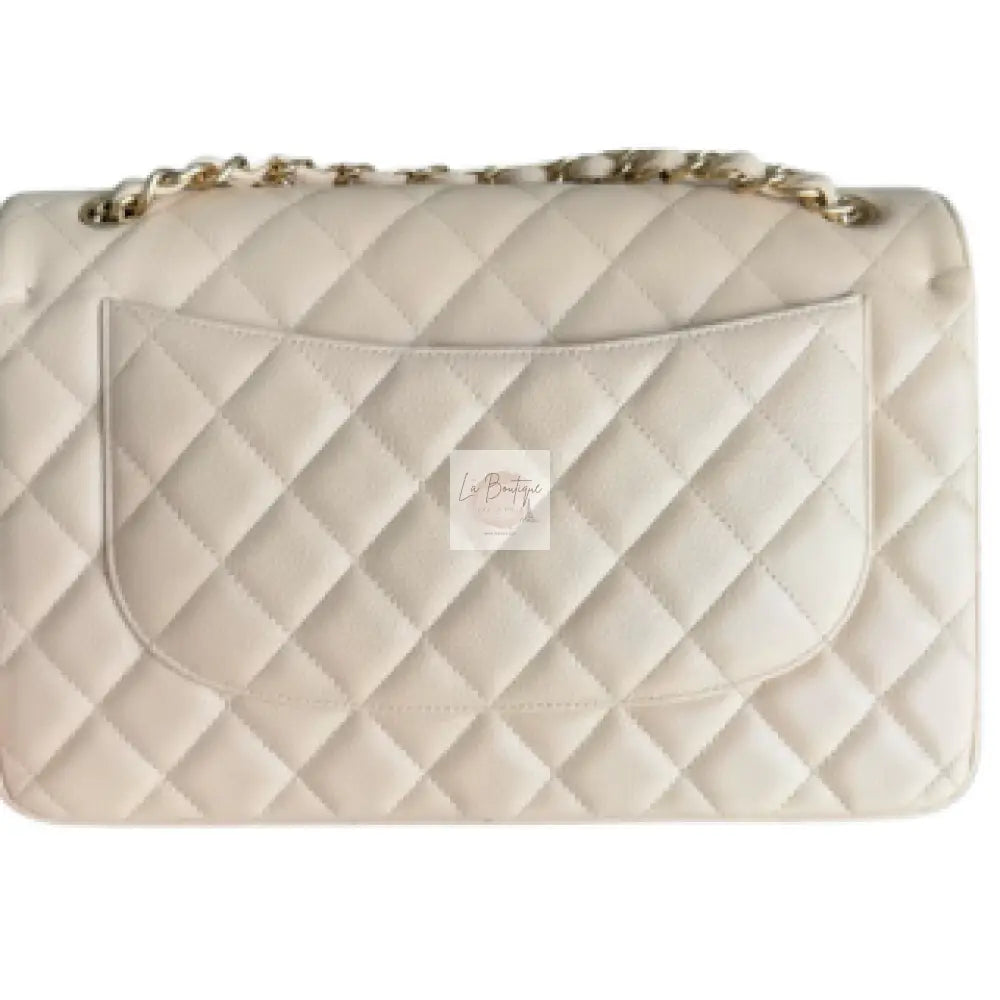Torebka Chanel Classic Double Flap Jumbo Caviar Beige