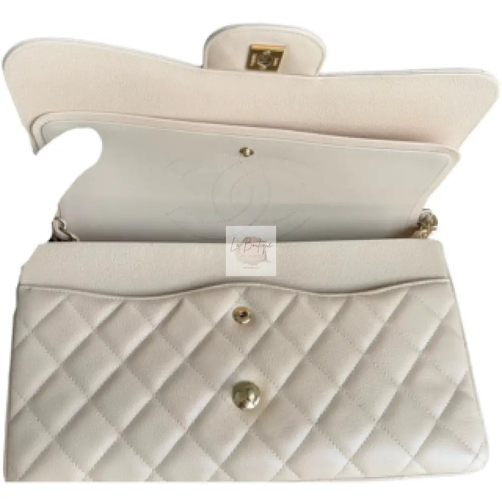Torebka Chanel Classic Double Flap Jumbo Caviar Beige
