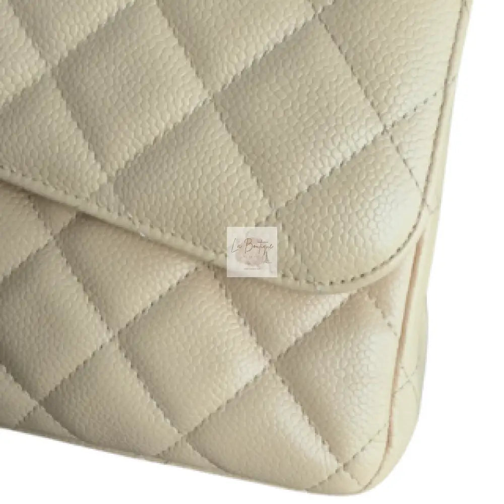 Torebka Chanel Classic Double Flap Jumbo Caviar Beige