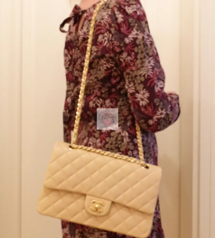 Torebka Chanel Classic Double Flap Lambskin Seria 23 Beige Medium