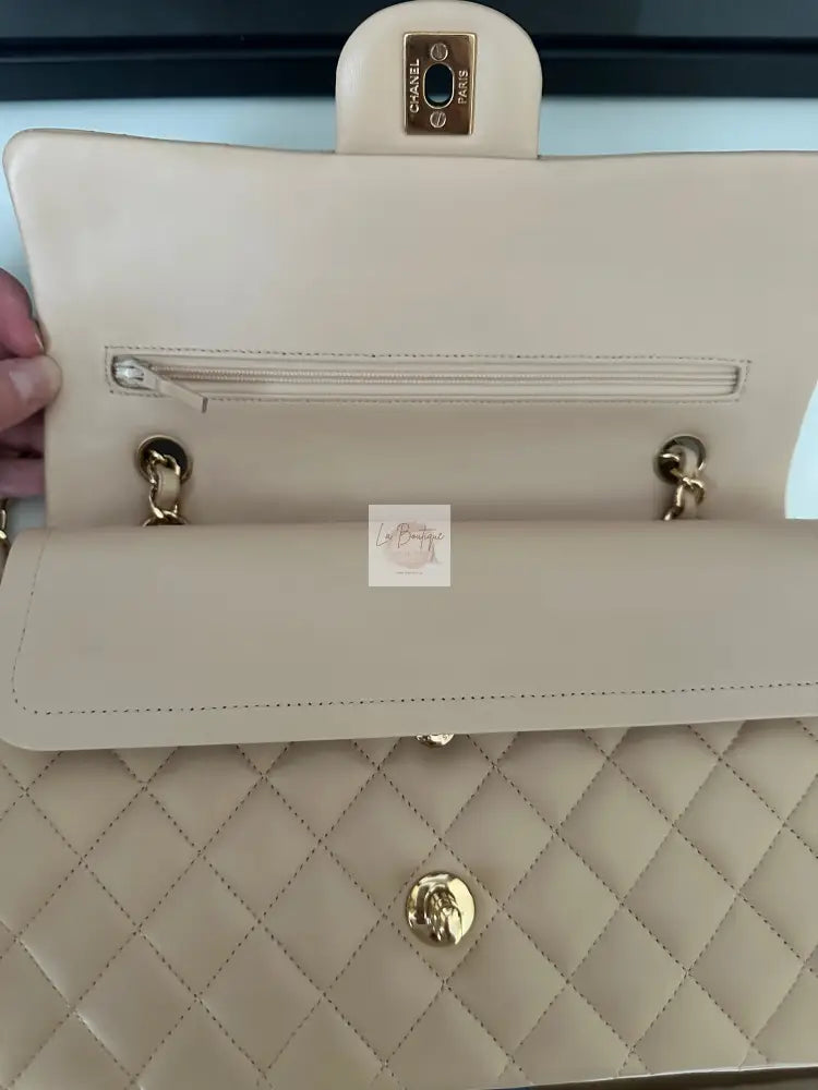 Torebka Chanel Classic Double Flap Lambskin Seria 23 Beige Medium