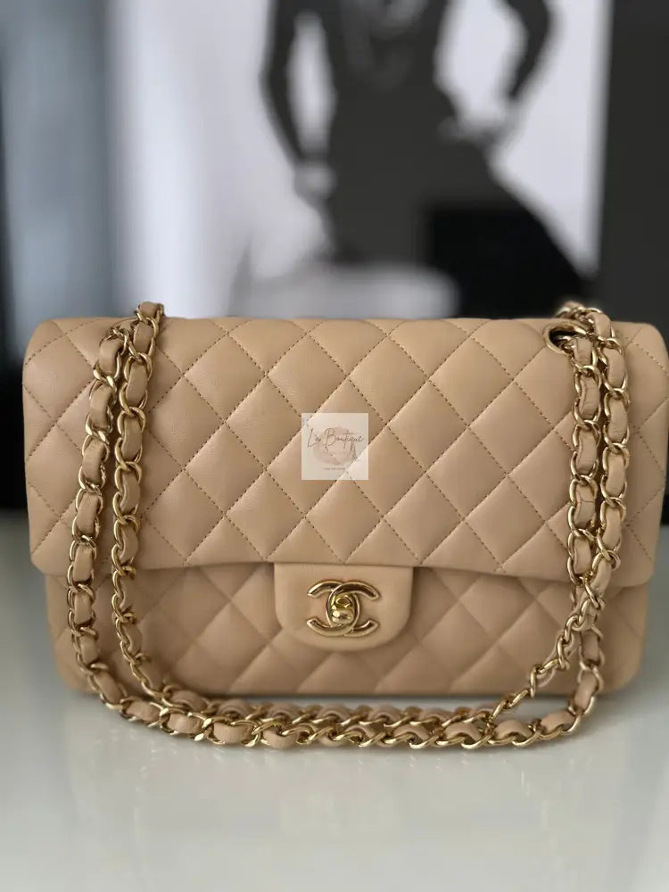 Torebka Chanel Classic Double Flap Lambskin Seria 23 Beige Medium