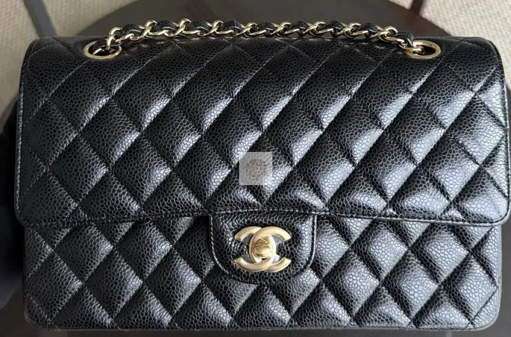 Torebka Chanel classic flap medium black caviar/gold hdw 2018r. NOWA