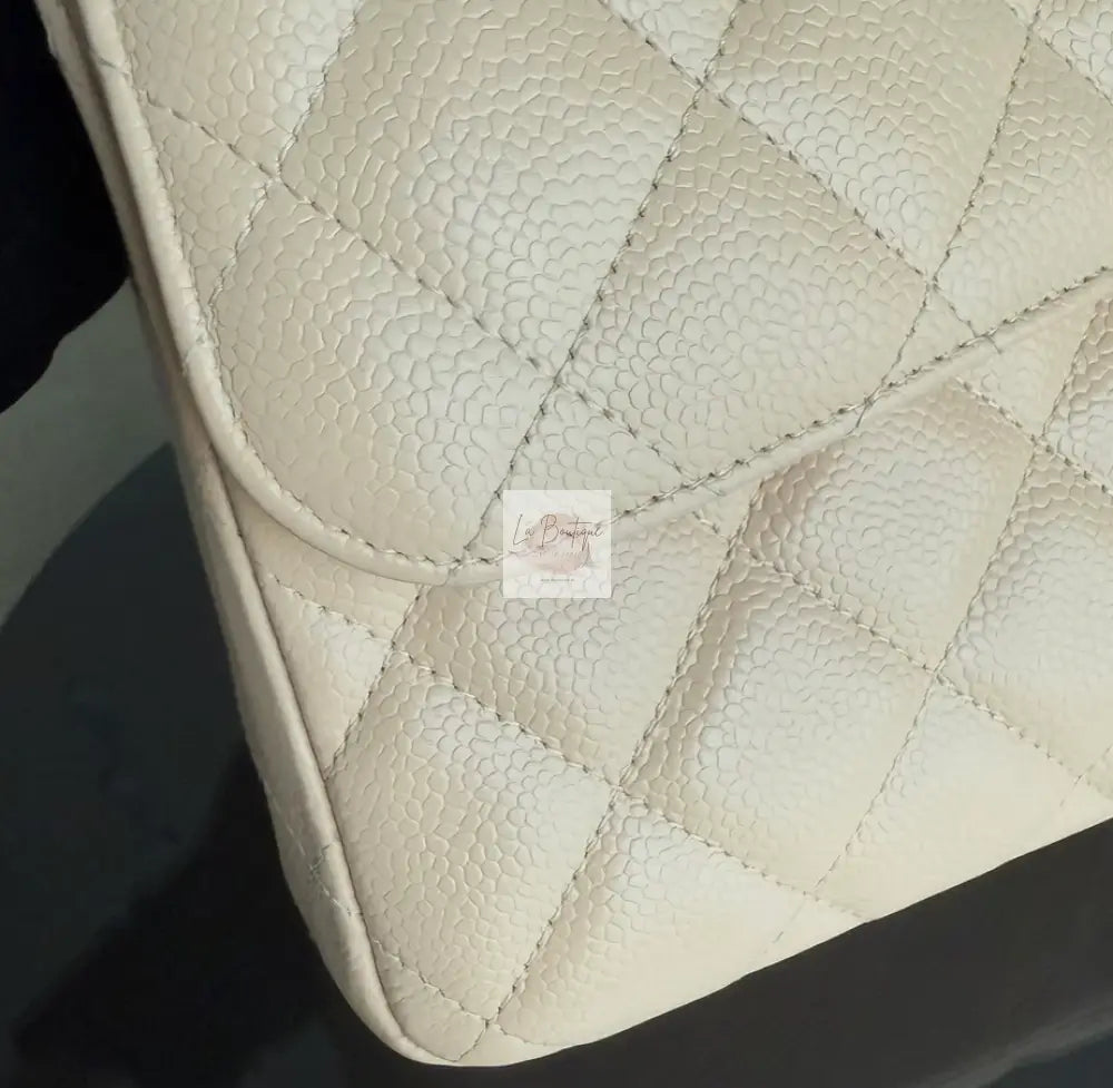 Torebka Chanel classic jumbo beige caviar/gold 2011r.