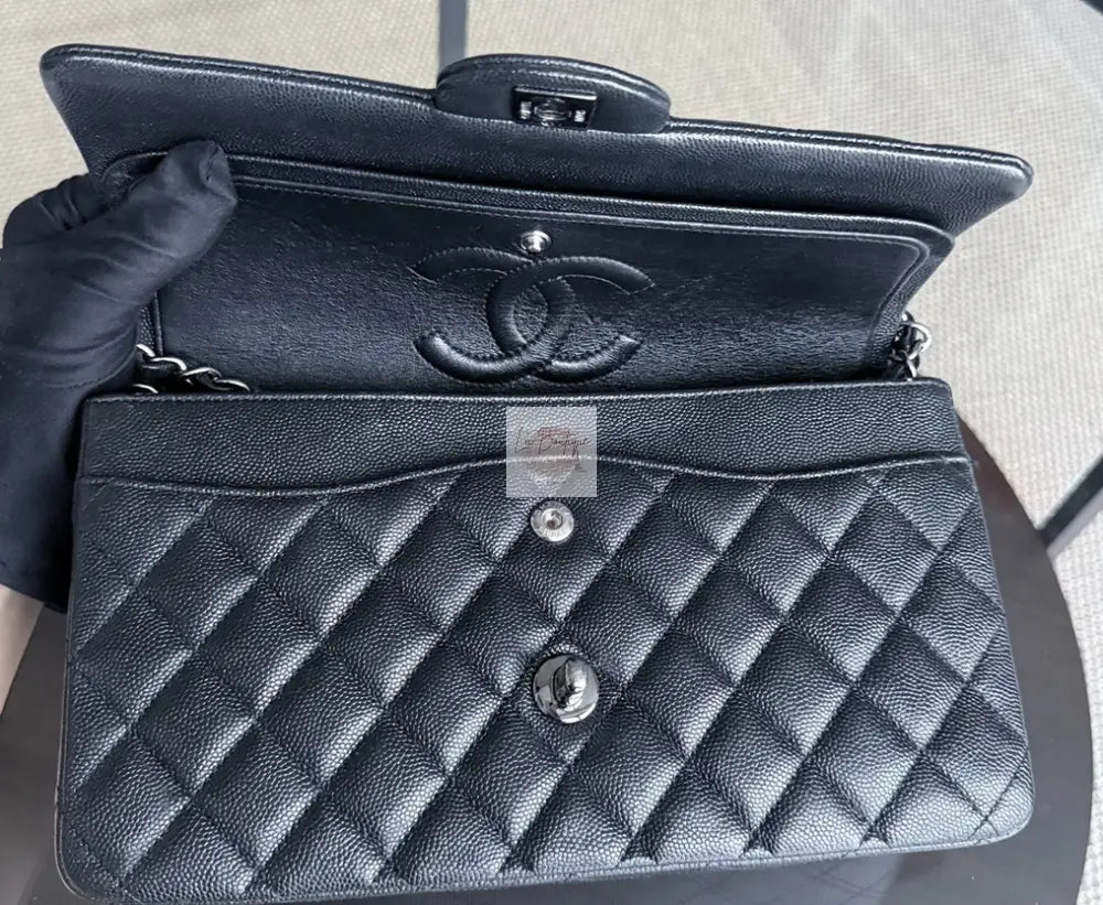 Torebka Chanel classic medium caviar black/silver NOWA 2018r.